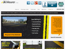 Tablet Screenshot of jkpavement.com